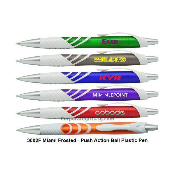 3002F Miami(Frosted)-Push Action Ball Plastic, Promotional Gifts, Promotional Gift, Singapore